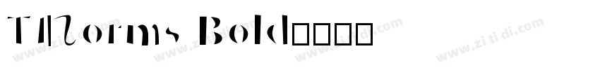 TINorms Bold字体转换
